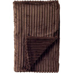 Dutch Decor MARTHY - Plaid 140x180 cm - Chocolate Martini - Bruin - Dutch Decor
