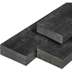 Ligger douglas zwart geimpregneerd 5,0x15,0x500 cm Tuindeco