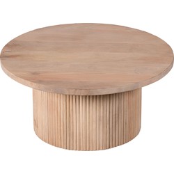 Lewis & Loft Salontafel Laila - FSC® Mangohout - Rond ⌀70 cm - Naturel