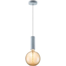 Home sweet home hanglamp Saga beton Spiral g180 - amber