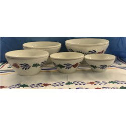 Boerenbont Schalenset rond set van 5 stuks
