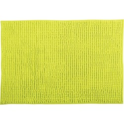 MSV Badkamerkleed/badmat voor op de vloer - appelgroen - 40 x 60 cm - Microvezel - Badmatjes