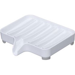Zeepbakje met witte schenktuit - L11 cm