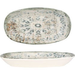 Rinart Serveerschaal - Fade - Porselein - 16x9 cm - set van 2