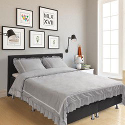 Hotel Home Collection - Dekbedovertrek - Las Vegas - 140x200/220 +1*60x70 cm - Wit