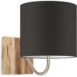 Wandlamp drift bling Ø 20 cm - bruin