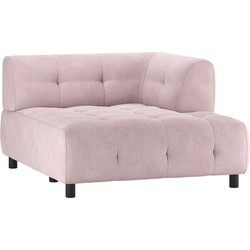 WOOOD Louis 1,5-Zits Chaise Longue - Polyester - Mauve - 73x122x140