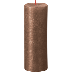 Kerze, stumpfe Kerze Shimmer 190/68 Copper - Bolsius