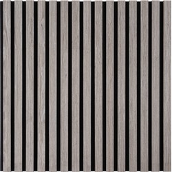 Akoestisch Wandpaneel Grijs - 2 Stuks - 60 x 60 x 2.2 cm - Lattenwand