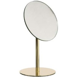 Make-up spiegel Goud op standaard - H26cm