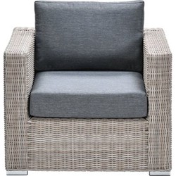 Tennessee lounge fauteuil vintage willow/antraciet texfiber - Garden Impressions