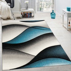 Laagpolig Vloerkleed - Diamesa - Modern - Turquoise / Blauw - 160x230 cm