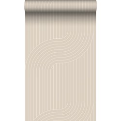Origin Wallcoverings behang grafisch motief zand beige - 50 x 900 cm - 347962