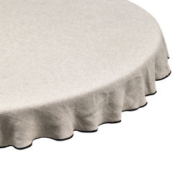 BePureHome Tafelkleed Stitch - Polyester - Naturel - 1x140x140