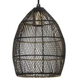 Light & Living - hanglamp - Meya - zwart - metaal - Ø 20cm - E27 - 2933312