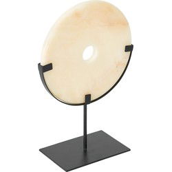 MUST Living Coin Onyx on a stand large,45xØ30 cm, onyx