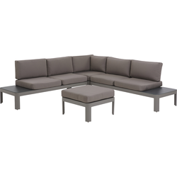 Beliani FERENTINO - Loungeset-Grijs-Aluminium