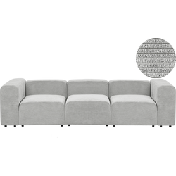 Beliani FALSTERBO - Modulaire Sofa-Grijs-Corduroy