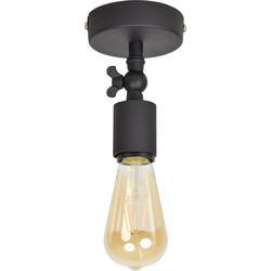 Plafondlamp Bulby vintage black
