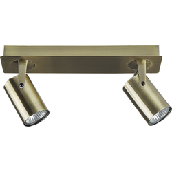KLIP - Wandlamp 2 spots - Messing  - Metaal