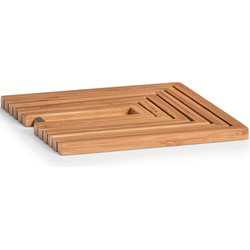 1x Houten pallet onderzetters voor pannen/schalen uitvouwbaar 19 x 19 cm - Panonderzetters