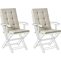 MAUI PREMIUM - Tuinkussen set 2 stuks - Taupe - Polyester