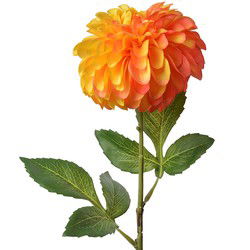 Clayre & Eef Kunstbloem Oranje Kunststof