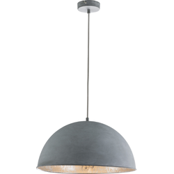 hanglamp Miram - L:41cm - E27 - Metaal - Cement look