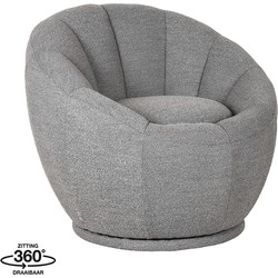 LABEL51 Fauteuil Crown - Grijs - Boucle