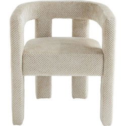 Bridge-fauteuil in écru stof L63 cm - TAPISSIER