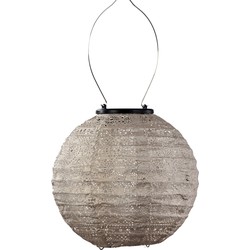 LUMIZ Solar Lampion Spectare Rond - 20 cm - Licht Taupe