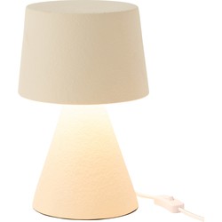 J-line - Tafel Lamp Small Kap Aardewerk Beige - 22x22x34cm