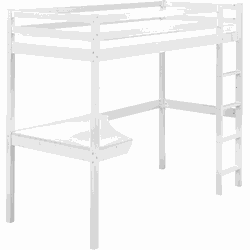 LOURY - Kinderbed - Wit - 90 x 200 cm - Dennenhout