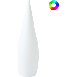 Beliani VULETAS - LED staande lamp voor buiten-Wit-Polypropyleen