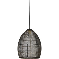 Light & Living - Hanglamp Meya - 30x30x37 - Zwart