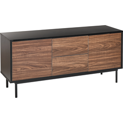 OKLAND  - Sideboard - Zwart - Vezelplaat
