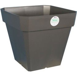 RIVIERA Soleilla bloempot - Vierkant - 40 x 40 cm - Glitterig grijs