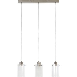 Light&living Hanglamp 3L 65x12x18,5 cm VANCOUVER nik. satijn-glas