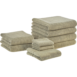 Beliani MITIARO - Handdoek-Groen-Badstof
