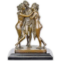 A BRONZE SCULPTURE OF THE 3 GRACES