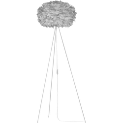 Eos Medium vloerlamp light grey - met tripod wit - Ø 45 cm