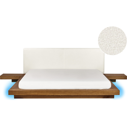 Beliani ZEN - Tweepersoonsbed-Lichte houtkleur-MDF