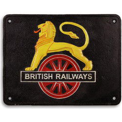 Gietijzeren "british railways" plaquette