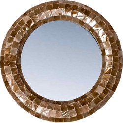 PTMD Spiegel Chelsae - 62x6x62 cm - Polyester - Brons