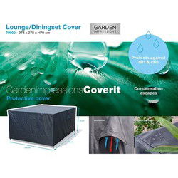 Coverit lounge-diningset hoes - 278x278xH70 cm