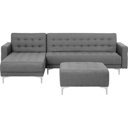 Beliani ABERDEEN - Modulaire Sofa-Grijs-Polyester