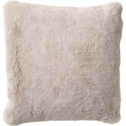 Dutch Decor ZAYA - Sierkussen 45x45 cm - bontlook - effen kleur - Pumice Stone - beige - Dutch Decor