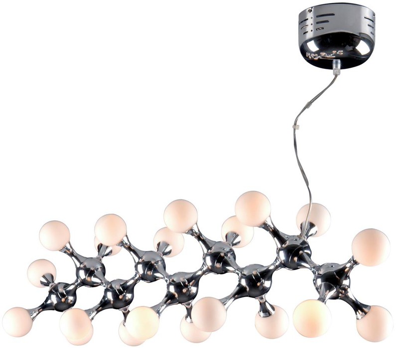Linea Verdace Hanglamp Atomium Chroom - L25cm - B95cm - H25+40cm - 