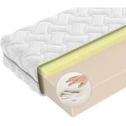 Visco clinic matras 70 x 220  - V52 Traagschuim matras - 23cm dik - Ergonomisch - Antibacterieel - Wasbare hoes
