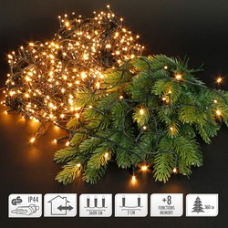 Cluster lichtketting 36m warm wit 1800 LED